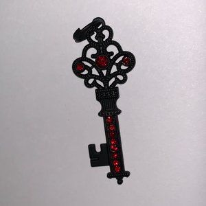 Black and Red Key Pendant